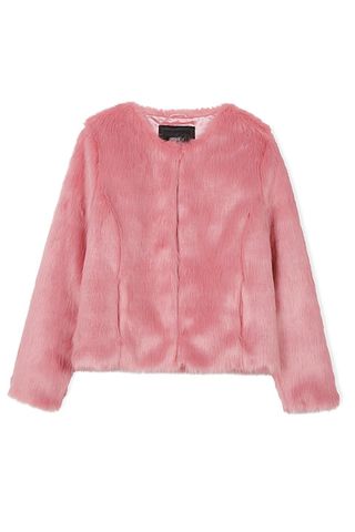 UNREAL FUR Furry Floss Faux Fur Jacket ? Pink