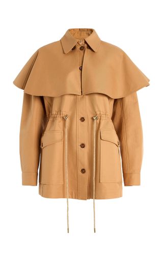 Devon Removable Cape Cotton Coat