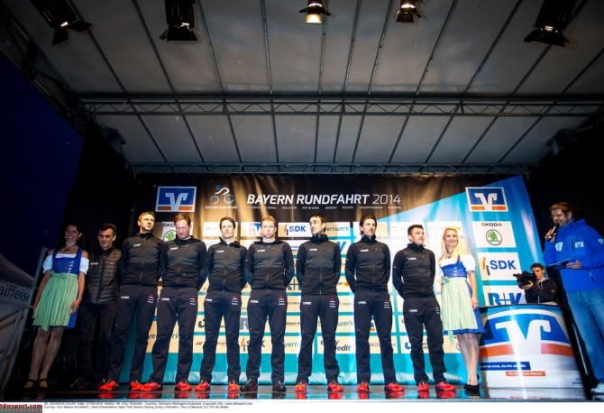 Trek Factory Racing presented to the crowd