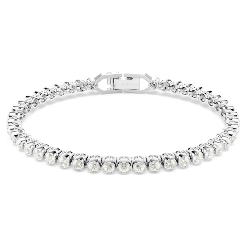 rhodium tennis bracelet, swarovski