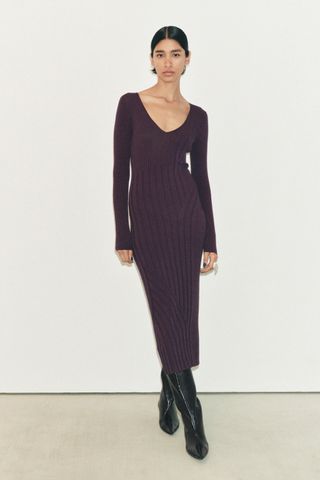 Ribbed Knit Dress