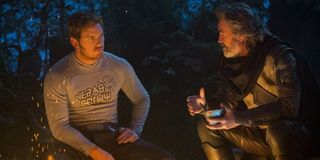 Guardians of the Galaxy Vol. 2 ego star-lord campfire scene