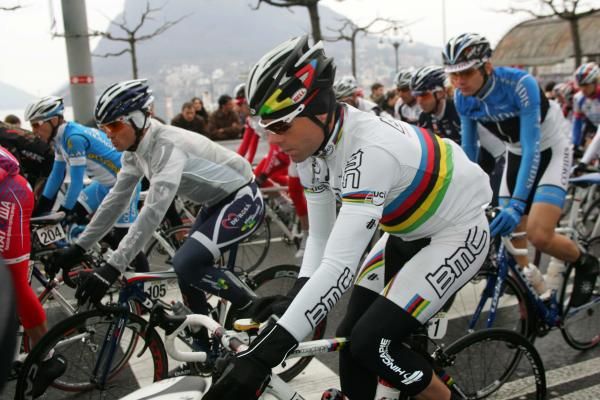 Swiss resident Cadel Evens (BMC Racing Team) begins a 'home' race