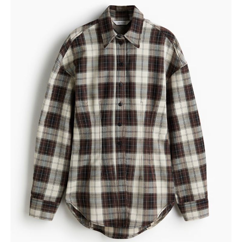 H&amp;amp;M, Waisted Twill shirt