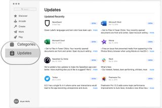 Mac App Store updates