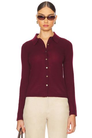 Long Sleeve Cashmere Shirt