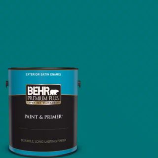 Essential Teal Satin Enamel Exterior Paint & Primer