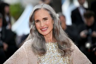 gray hair - andie macdowell