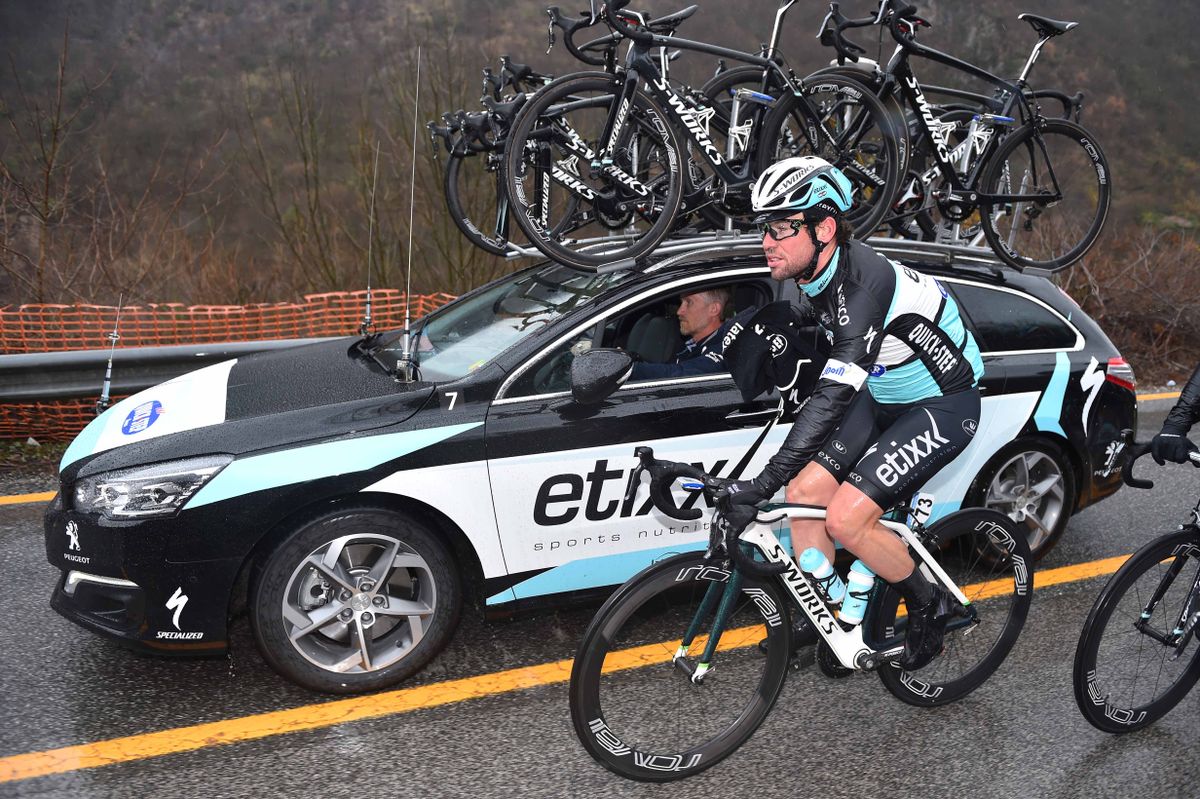 Mark Cavendish was one of several Etixx-Quick Step riders to pull out of the race today