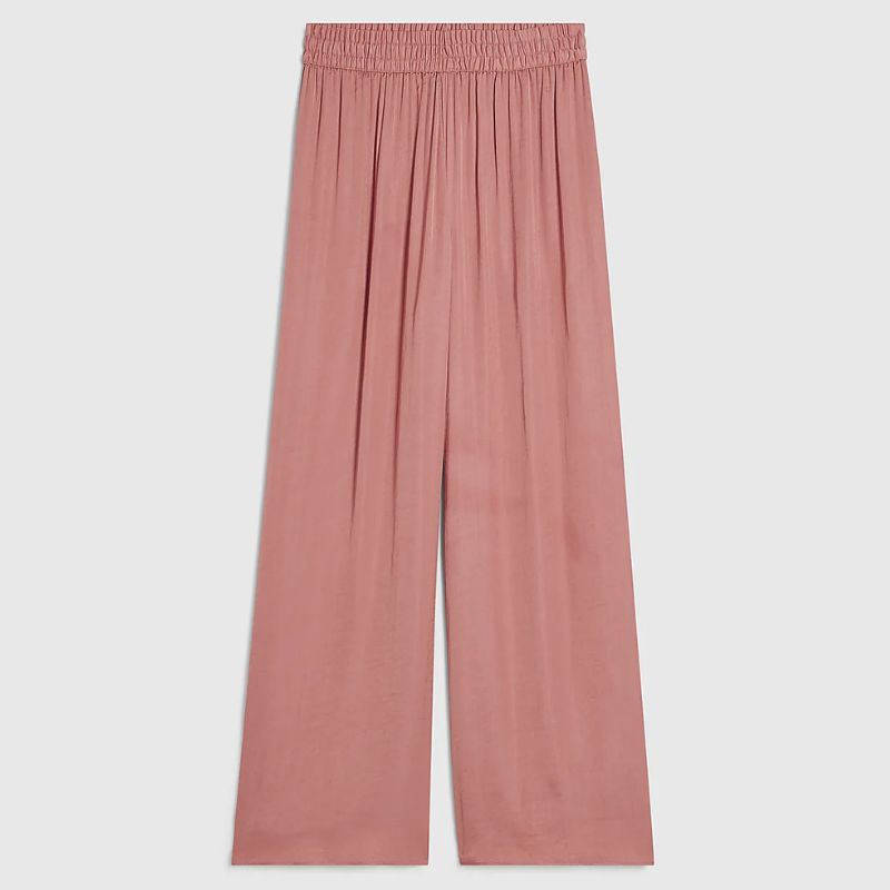 River Island, pink wide leg trousers