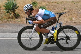 AG2R La Mondiale’s Axel Domont on the attack during stage 5 of the 2020 Tour Down Under