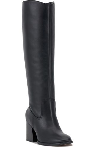 Leila Block Heel Knee High Boot