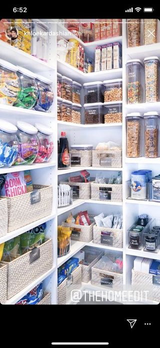 Product, Shelf, Pantry, Room, Shelving, Furniture, Food storage, Building, Interior design, Home accessories,