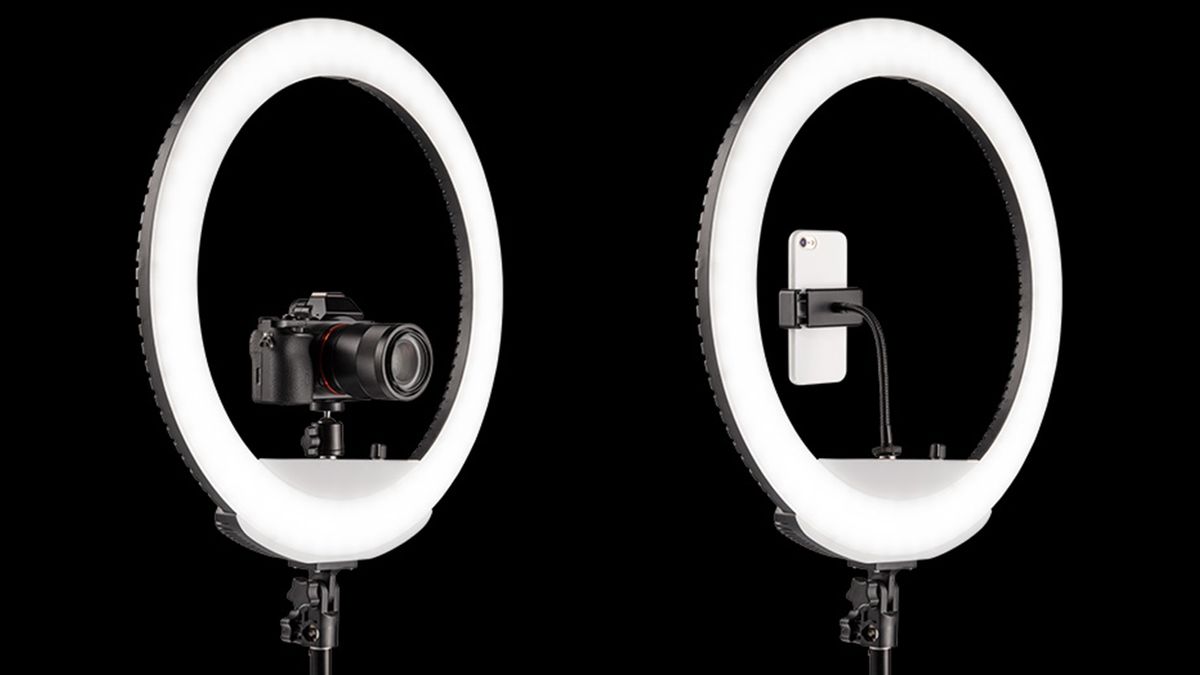 Ring Light Bi-Color LED Kit with Batteries and Stand