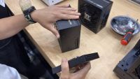 Thermaltake's new novel PSU design at Computex 2026.