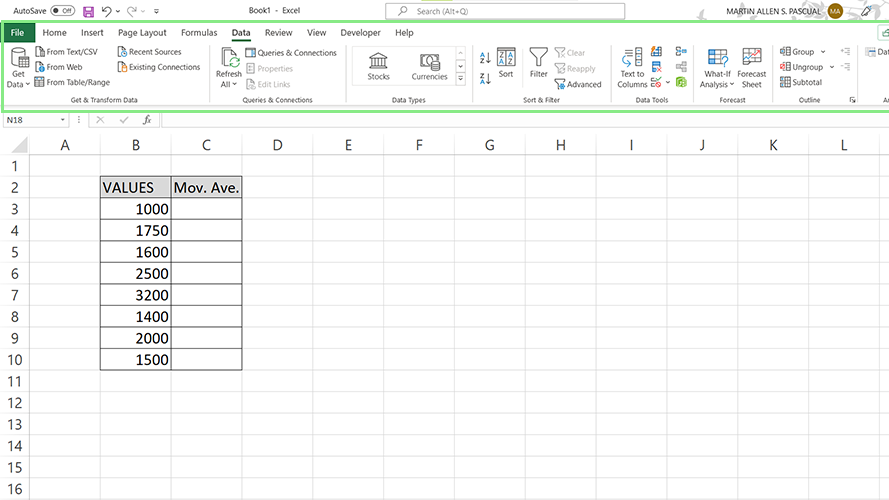 How to Calculate Moving Averages with Microsoft Excel