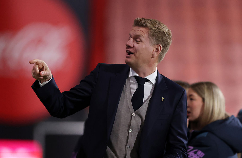 BOURNEMOUTH, ENGLAND - JANUARY 07: Johan Lange Sporting Director of Tottenham Hotspur ahead of the Premier League match between Bournemouth and Tottenham Hotspur at Vitality Stadium on January 07, 2026 in Bournemouth, England. (Photo by Catherine Ivill - AMA/Getty Images)
