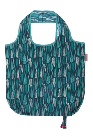 Reusable shopping bag with brightly coloured pattern
