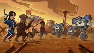 The official key art for Fallout Shelter's Viva New Vegas season.