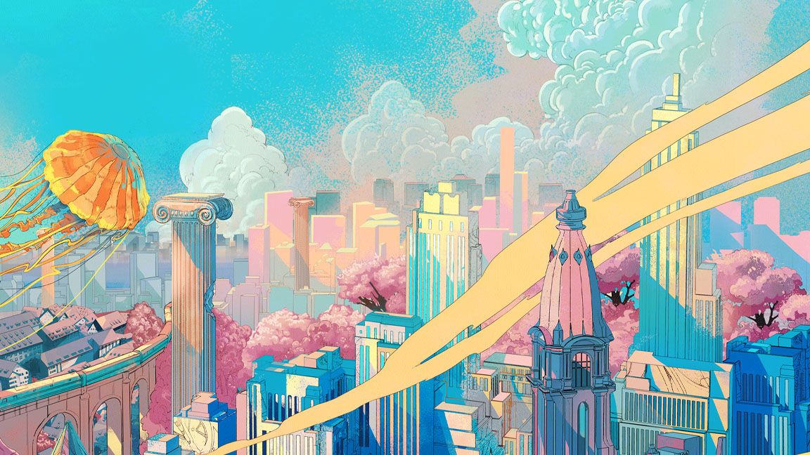 Shan Jiang illustrations for the box art of an XPPen drawing tablet