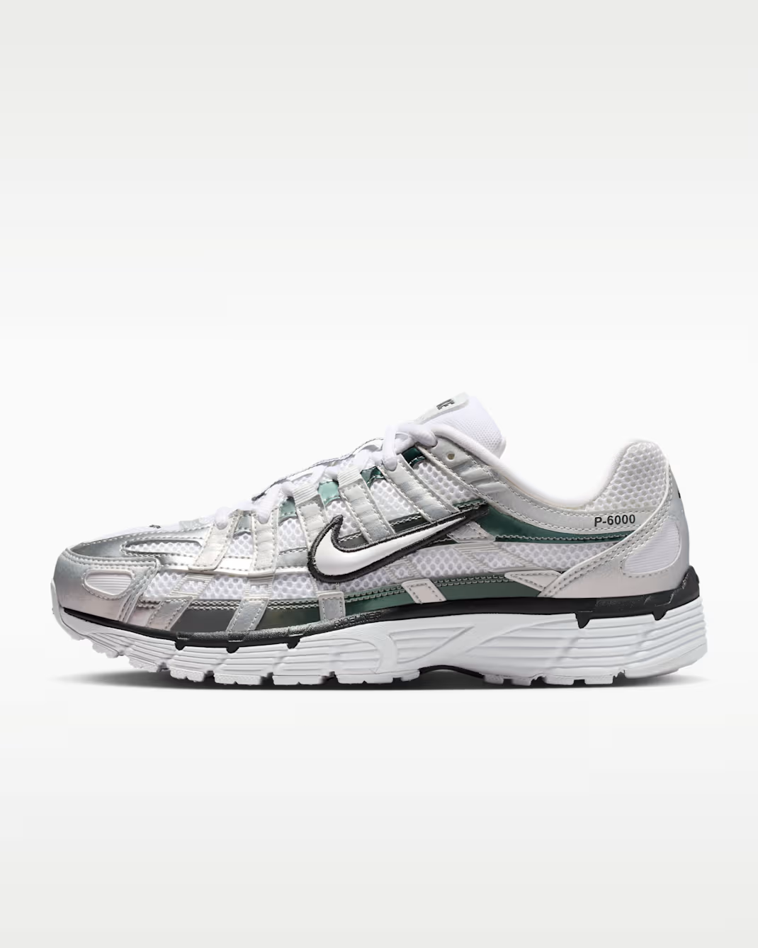Nike P-6000 Women's Shoes - White/off White/dark Smoke Grey/white - Size 5