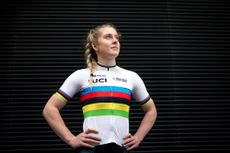 Emma Finucane of Team GB in cycling kit