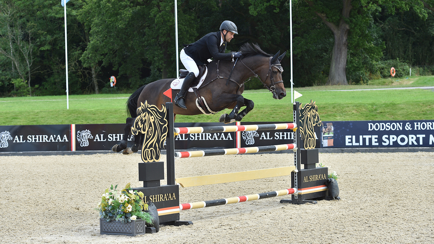 Jay Halim riding Winning Moon at Bolesworth