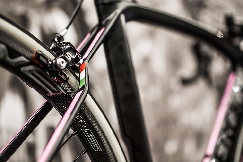 Italian colours adorn the seat stays of the ITALIA50