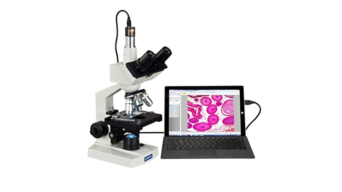 OMAX 40X-2500X Digital Lab Trinocular Compound LED Microscope