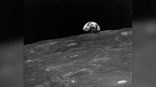 Bill Anders' first picture of Earthrise.