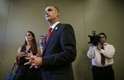 Lewandowski claims he tried to contact Michelle Fields after incident at rally. 