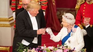 Donald Trump and Queen Elizabeth II