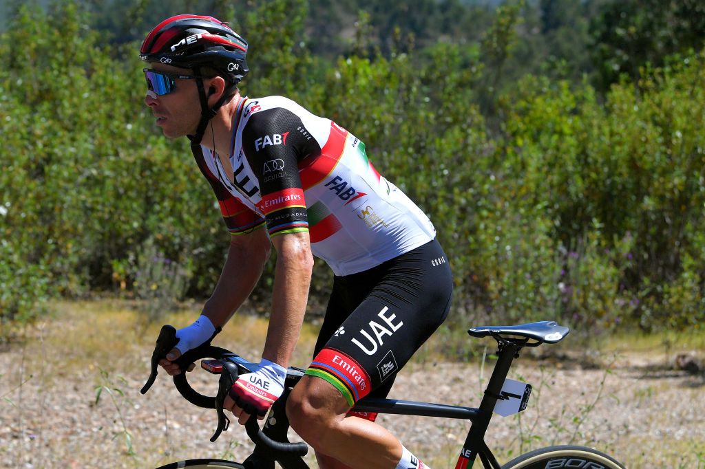 FOIA PORTUGAL MAY 06 Rui Alberto Faria Da Costa of Portugal and UAE Team Emirates during the 47th Volta Ao Algarve 2021 Stage 2 a 1828km stage from Sagres to Fia 890m VoltAlgarve VAlgarve2021 on May 06 2021 in Fia Portugal Photo by Luc ClaessenGetty Images
