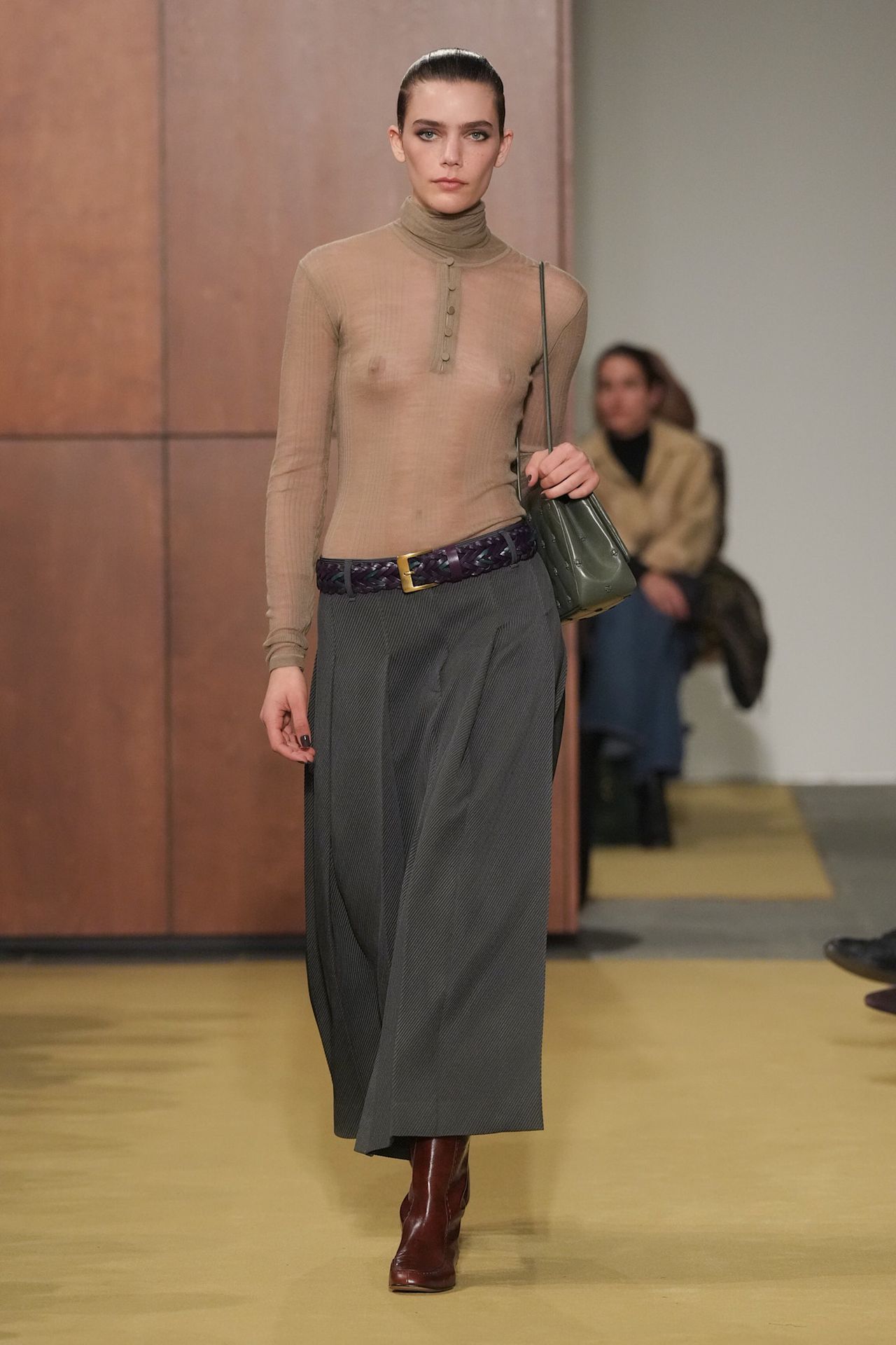 models on the Fall 2026 Tory Burch fashion show runway