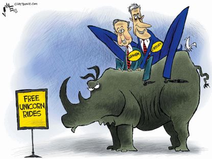Political cartoon U.S. GOP Obamacare repeal Graham-Cassidy