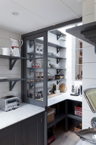Walk in pantry idea by Plain English