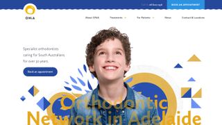 The ONiA orthodontists website is fun and friendly