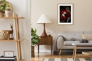 Cream living room ideas: Scarlett Parrot art print