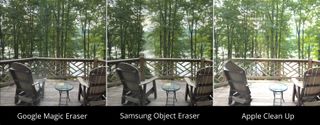 Google Magic Eraser vs. Apple Clean Up vs. Samsung Object Eraser