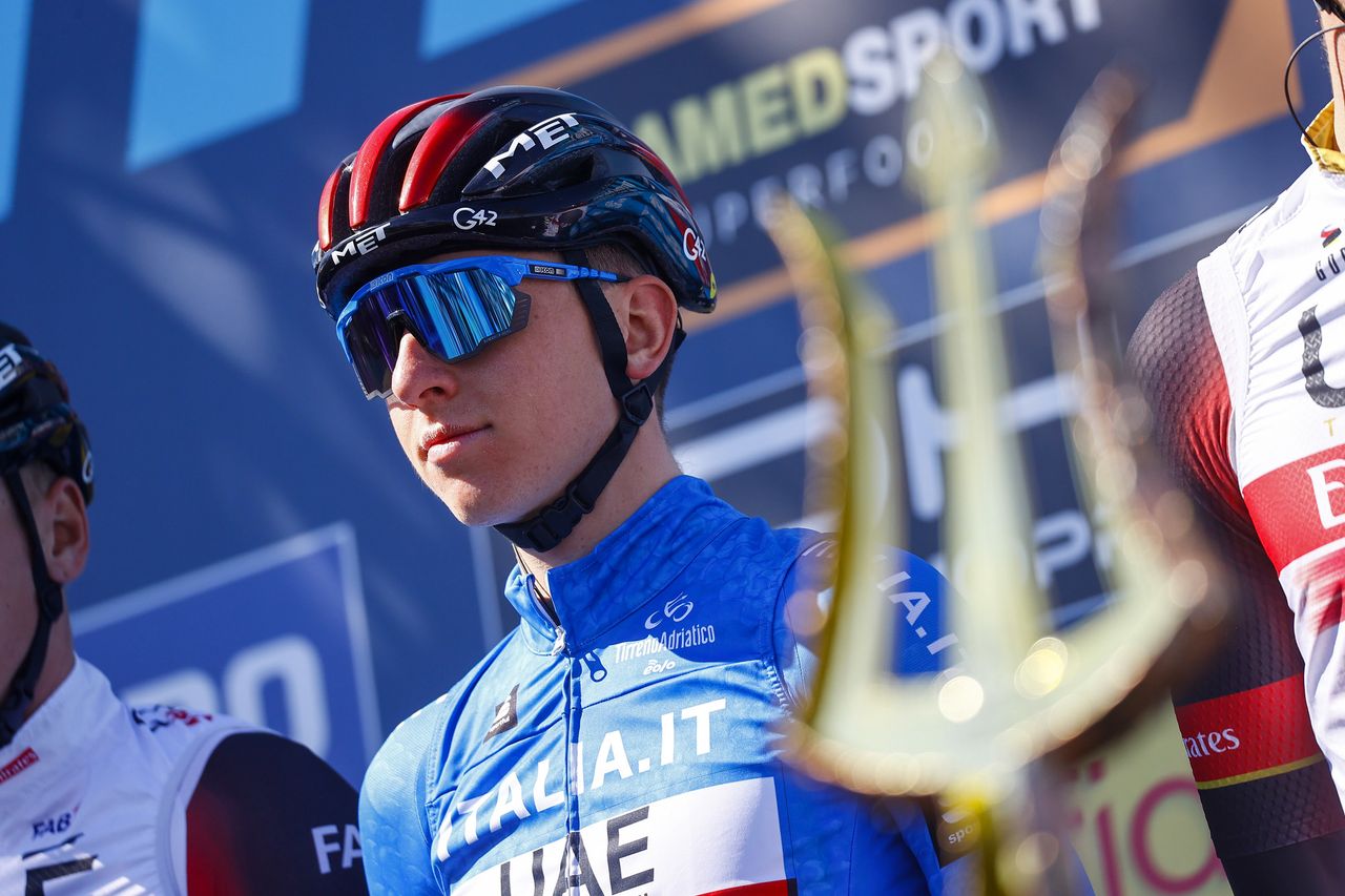 Tirreno Adriatico 2022 - 57th Edition - 7th stage San Benedetto del Tronto - San Benedetto del Tronto 159km - 13/03/2022 - Tadej Pogacar (SLO - UAE Team Emirates) - photo Luca Bettini/SprintCyclingAgency&Acirc;&copy;2022