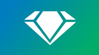 The Diamond logo on a gradient background