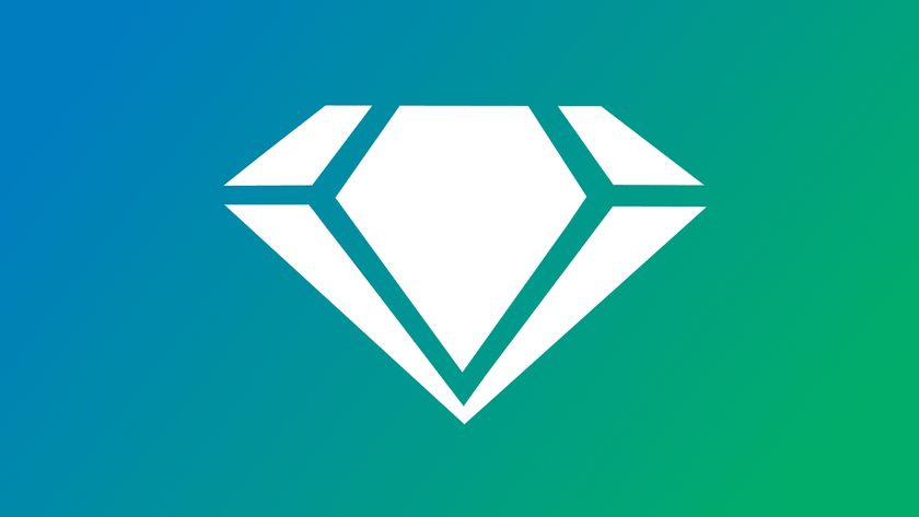 The Diamond logo on a gradient background