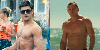 Efron throwing a college party in Neighbors and Craig in Casino Royale