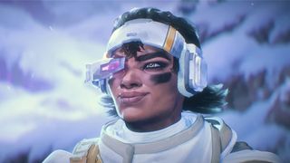 Apex Legends' new character Vantage stares at the screen