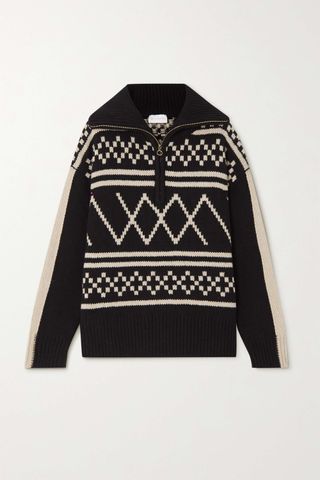 We Norwegians Setesdal Fair Isle merino wool and cashmere-blend sweater
