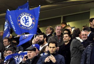 Jeremy Clarkson at a Chelsea game on Wednesday night