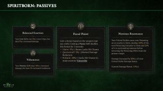 Diablo 4 Spiritborn new passives