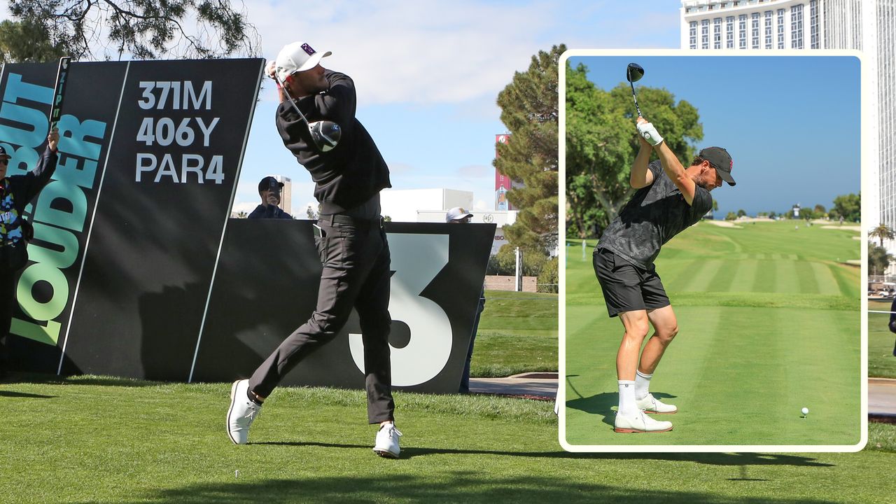 Thomas Pieters hitting tee shots at LIV Golf events