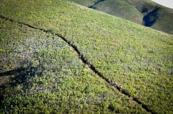 Spectacular trails were the order of the day