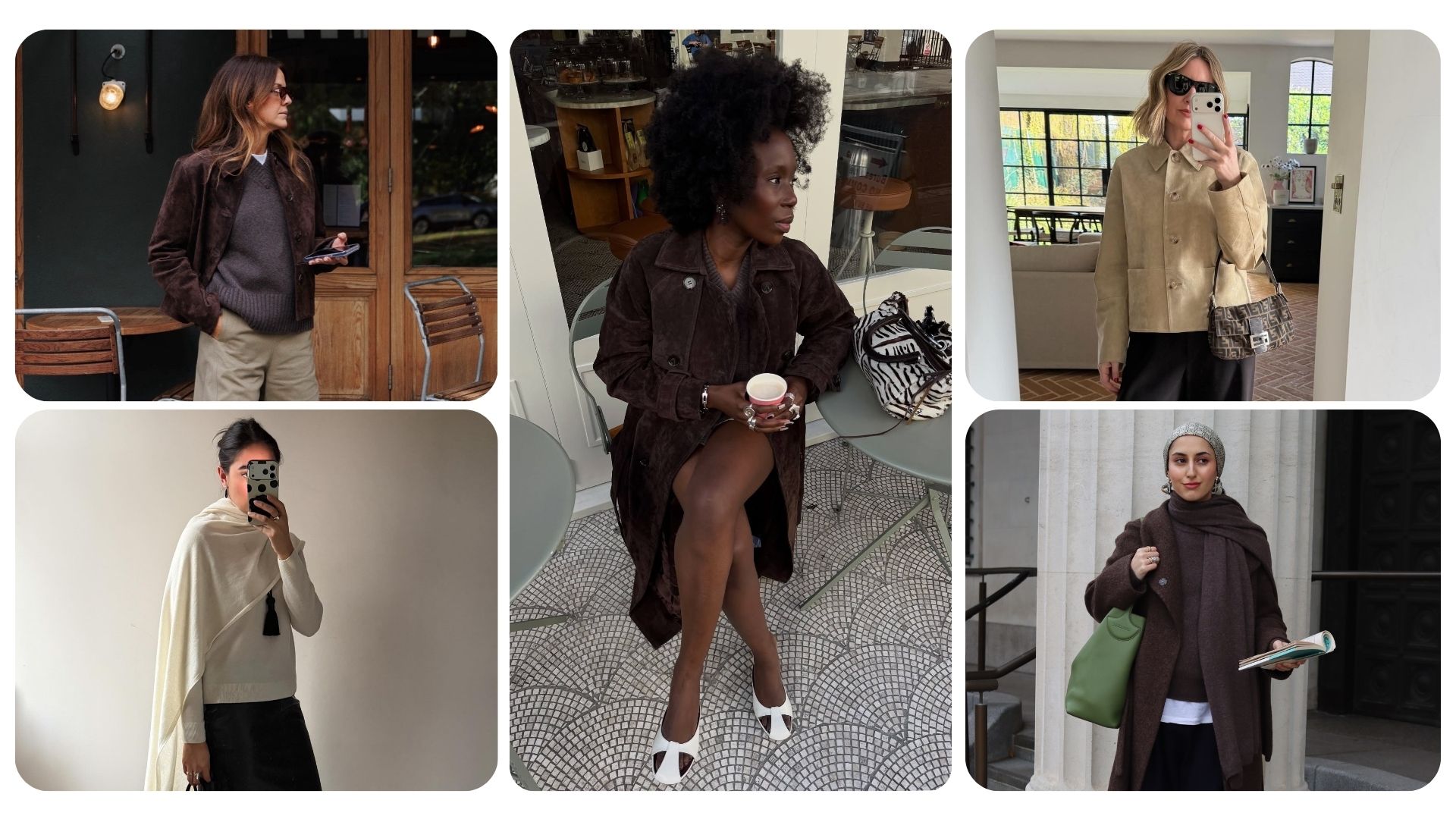 Five women wears pieces from the Rise &amp; Fall Black Friday sale